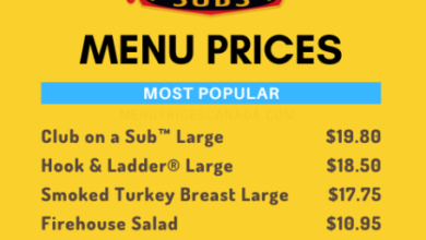 Firehouse Subs Menu With Prices