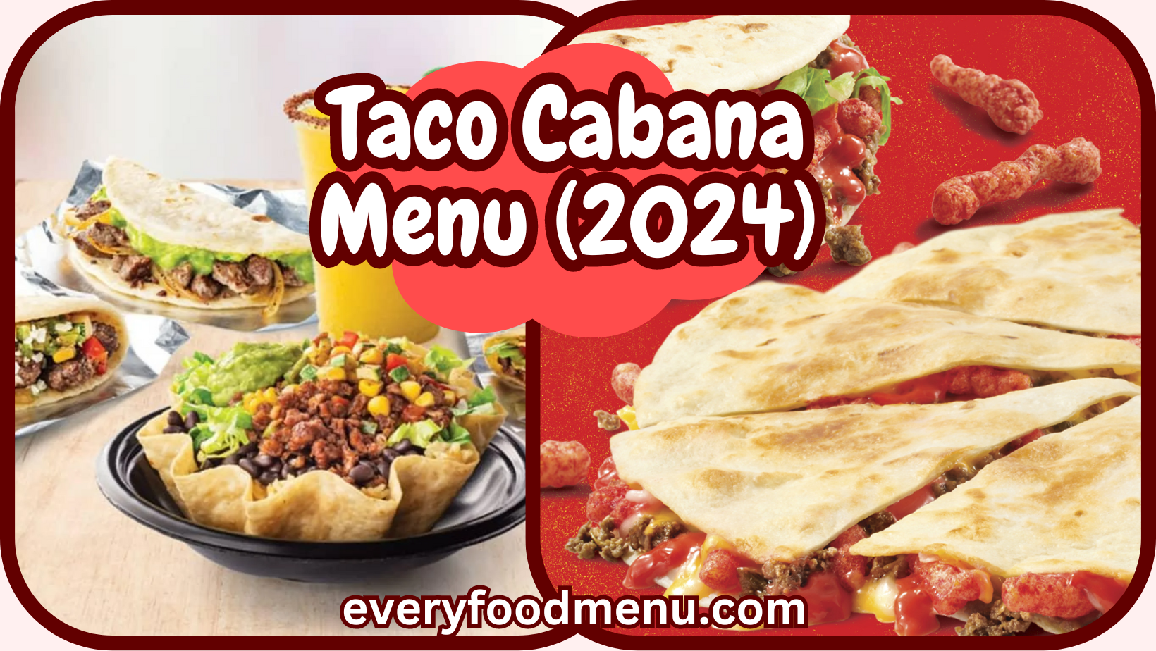Taco Cabana Menu (2024)