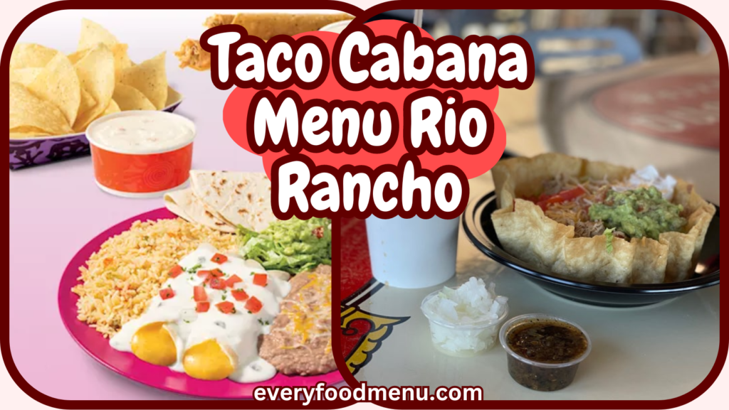 Taco Cabana Menu Rio Rancho