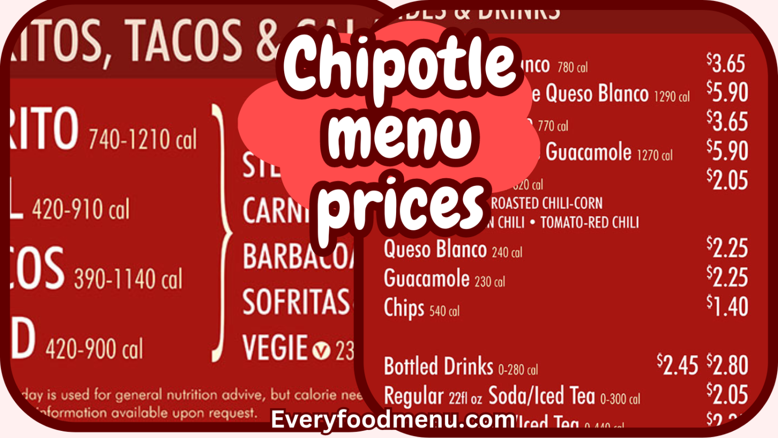 Chipotle Menu Prices (April 2024)