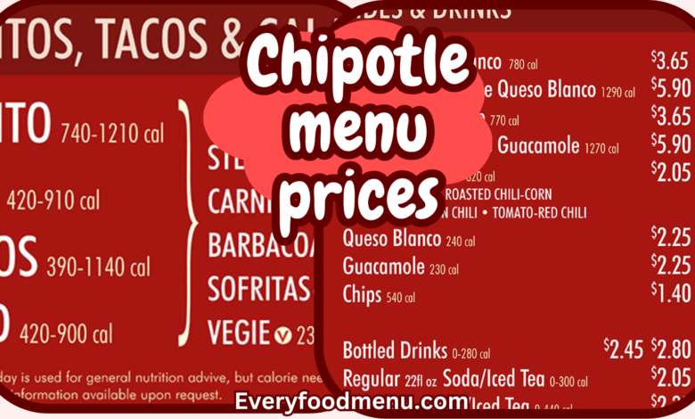 Chipotle Menu Prices 2024 - EveryFoodMenu