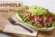 Chipotle Menu Prices