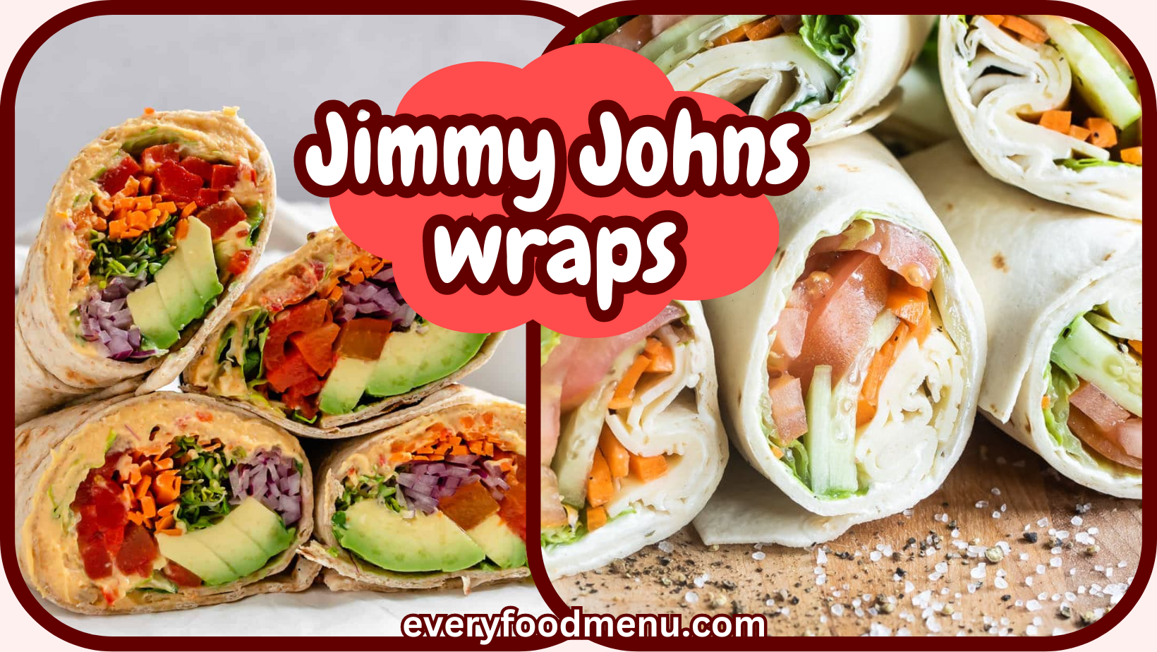 Jimmy Johns wraps Explained Menu with prices 2024