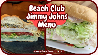 Beach Club Jimmy Johns Menu