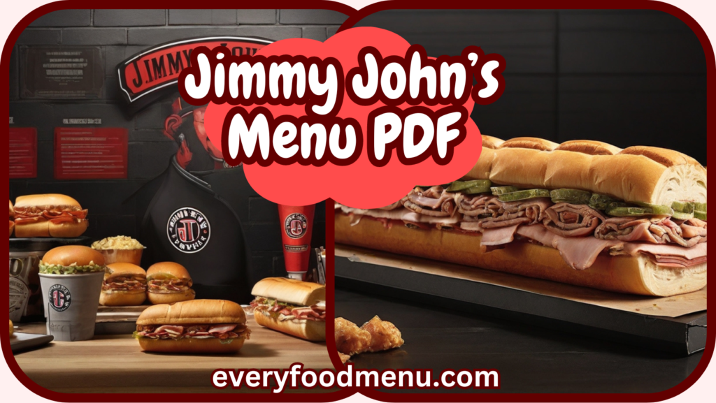 Jimmy John’s Menu PDF (2024) EveryFoodMenu