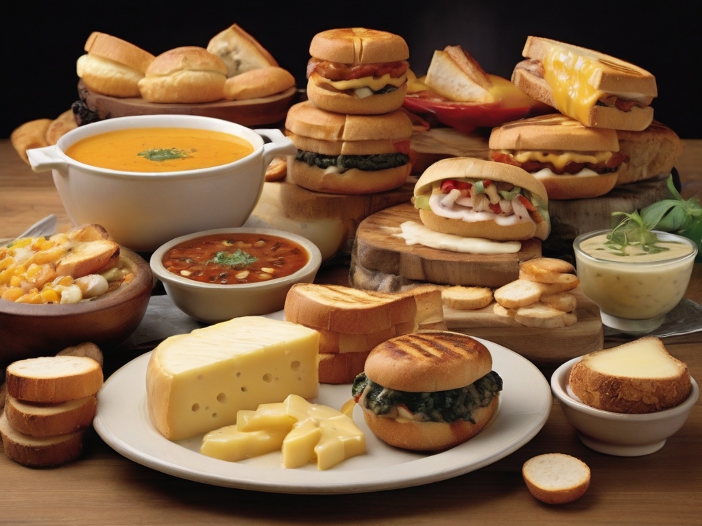 55+ CHEESE GRILLS SOUP & SANDWICHES
