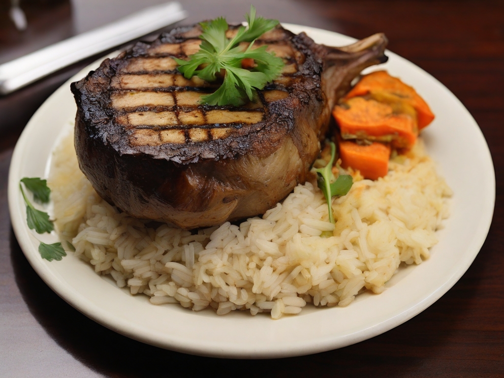 Goat Chop Rice Combo

Mixed vegetable rice topped with Aga's popular grilled Goat Chop and served with a freshly prepared gravy of your choice.
