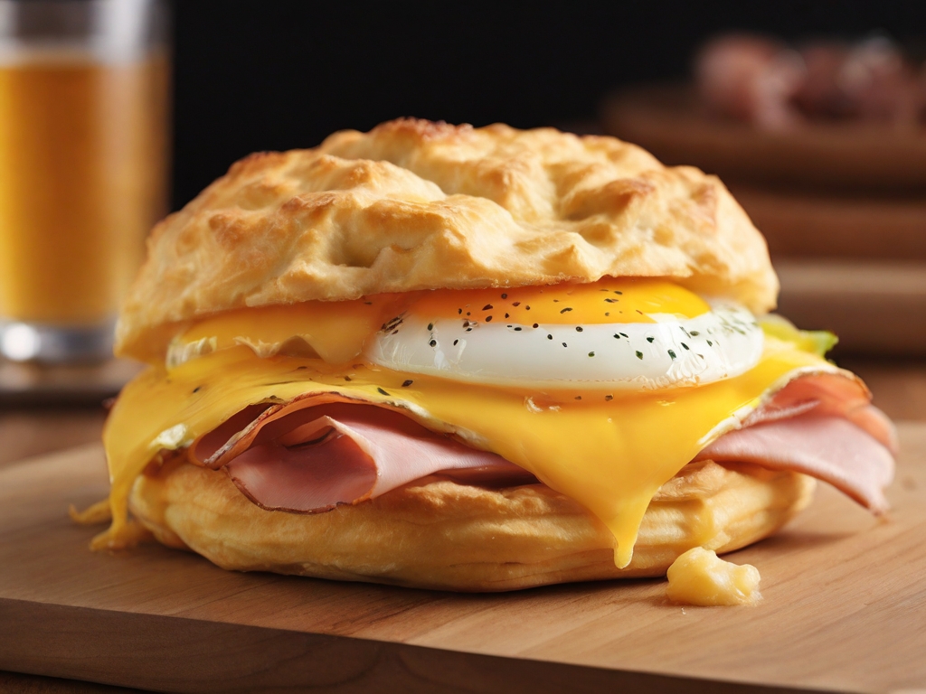 Ham, Egg, and Cheese Biscuit $4.59