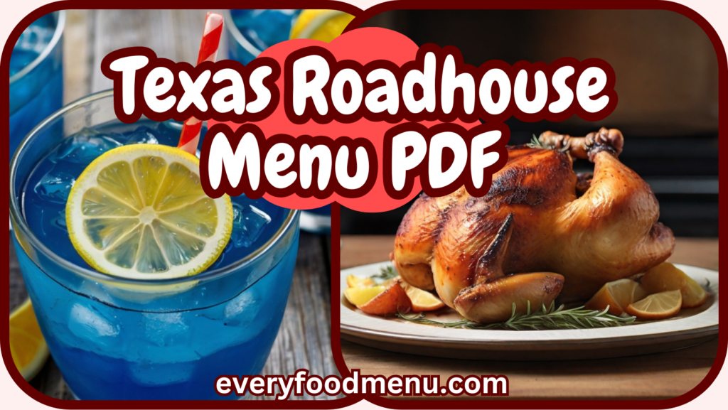 Texas Roadhouse Menu PDF