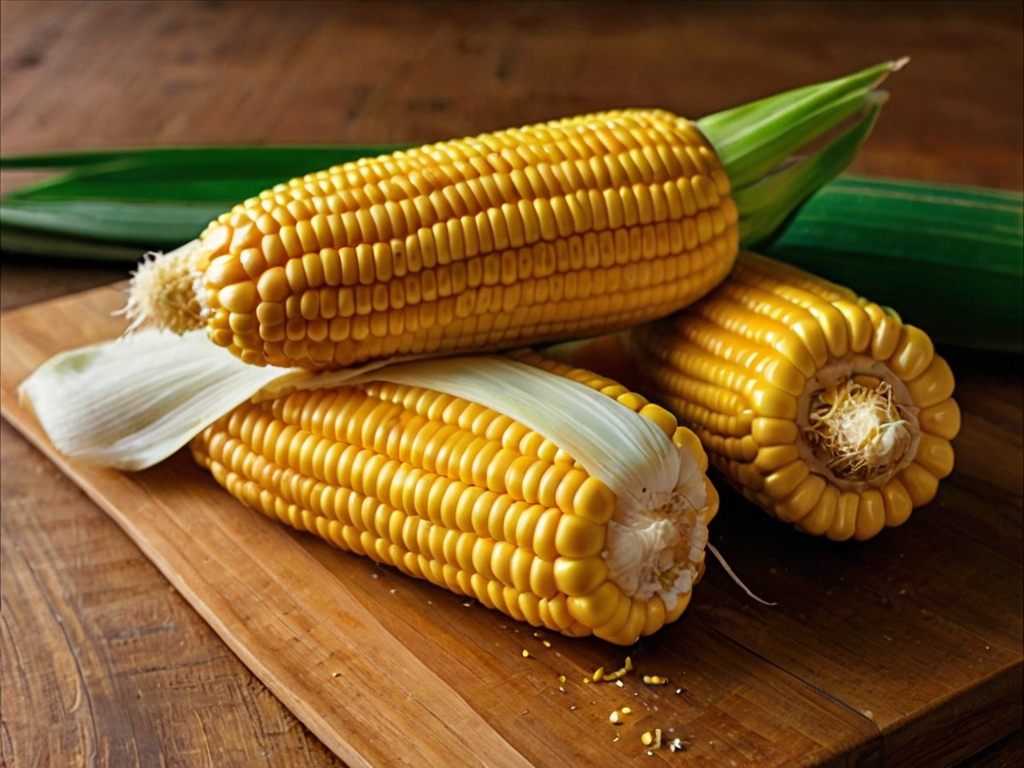 CORN ON THE COB
(without butter)