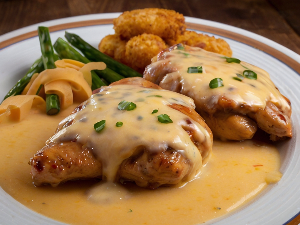 Smothered Chicken with Jack Cheese