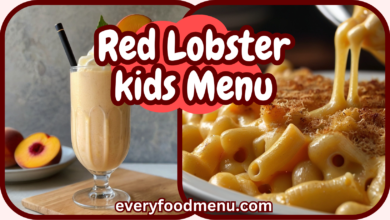 Red Lobster kids Menu